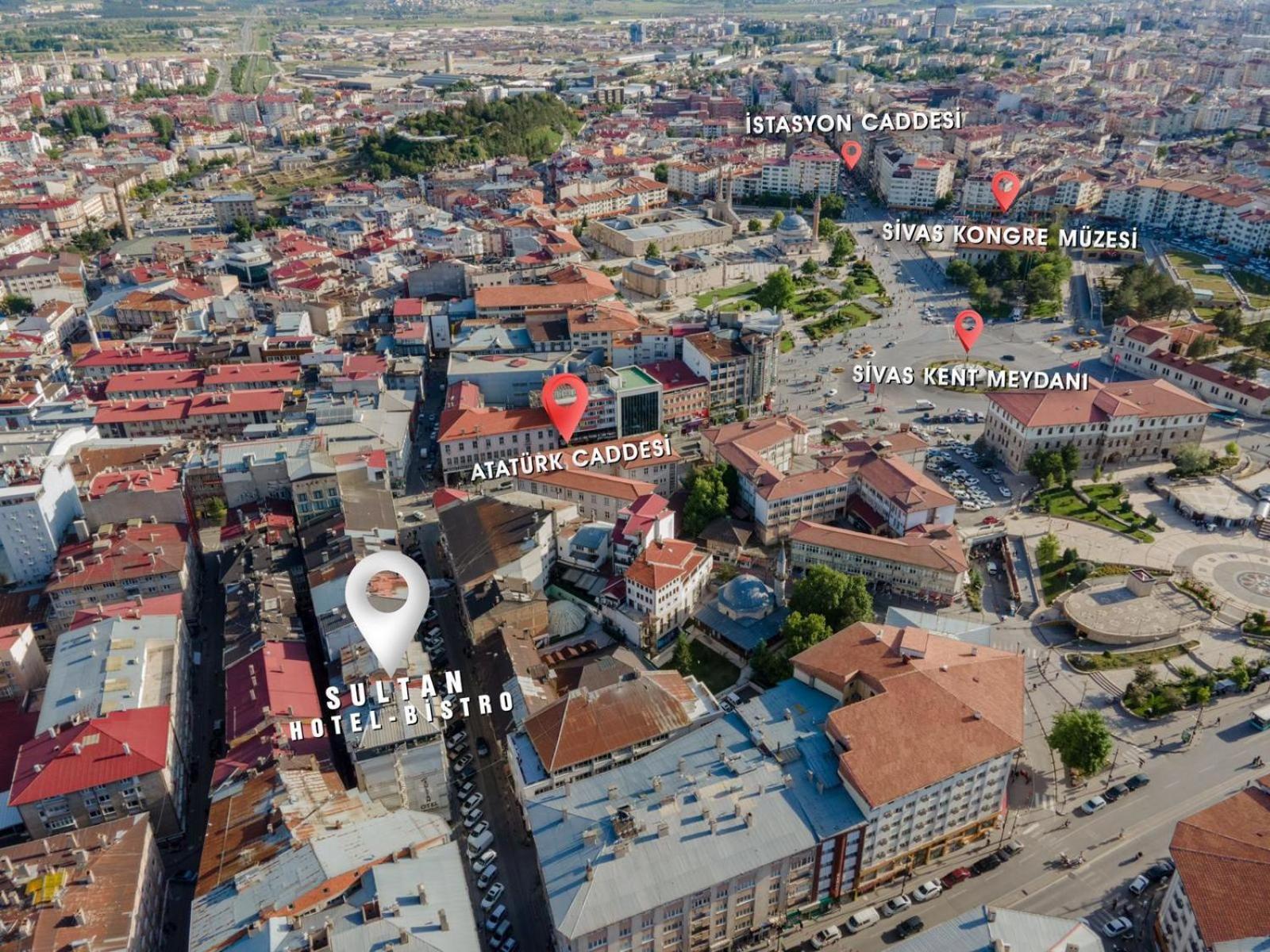Sultan Hotel Sivas Exterior foto